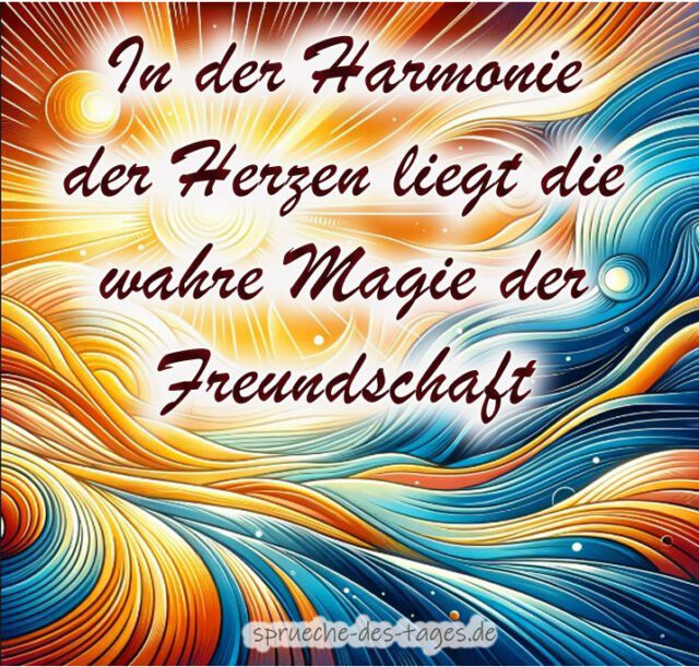 In der Harmonie der Herzen liegt die wahre Magie der Freundschaft