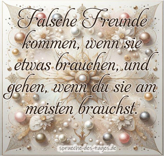 80+ Falsche Freunde Sprüche zum nachdenken
