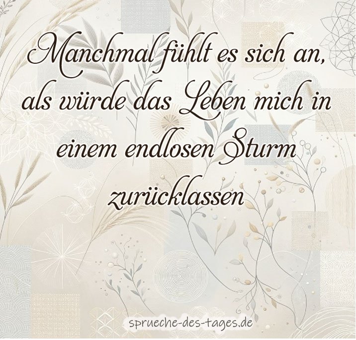  50+ Traurige Sprüche zum nachdenken die zu Tränen rühren Motiv 