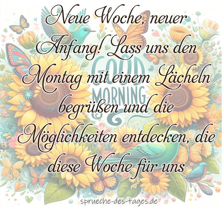 Starten Sie Die Woche Mit Einem Lacheln Die Schonsten Guten Morgen Montag Bilder Kostenlos 2