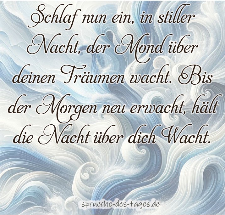 Gute Nacht Schlaf Gut Die Magie Der Deutschen Gedichte Gute Nacht