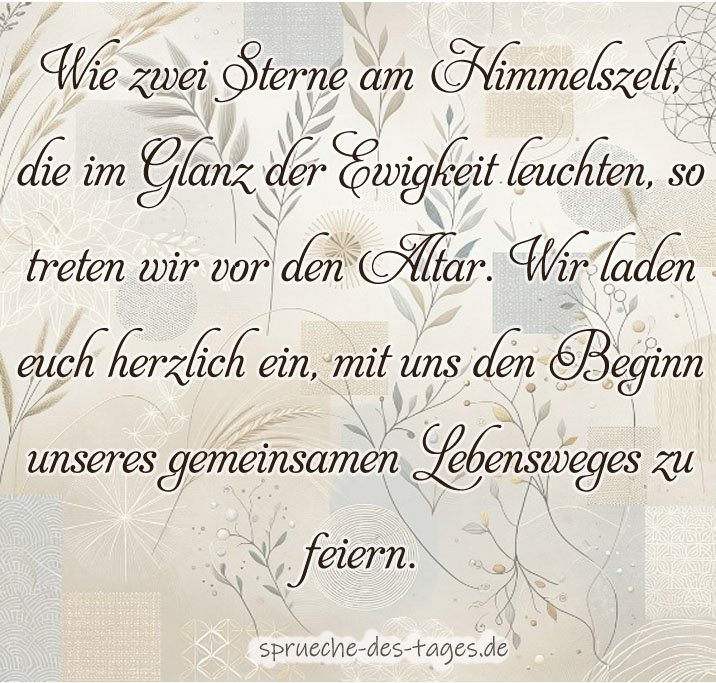 Hochzeitssprüche klassisch & modern Inspirationen für Ihre Feier