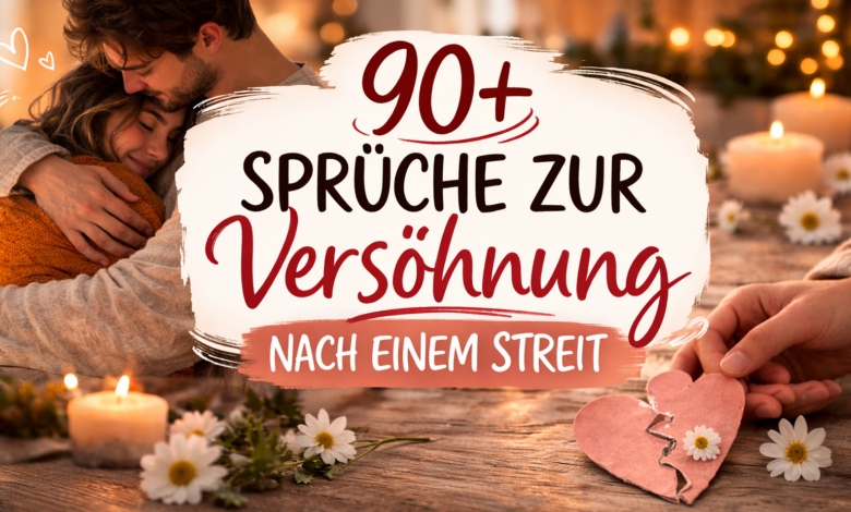 Sprüche zur Versöhnung nach einem Streit